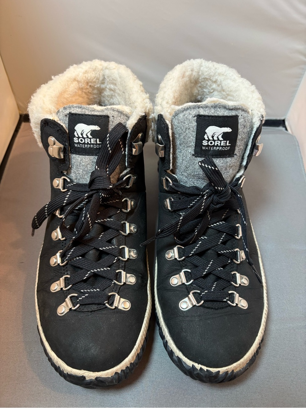 SOREL WOMEN'S OUT N ABOUT PLUS CONQUEST WATERPROOF BOOTS 10.5